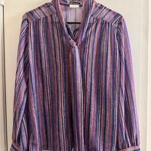 Teddi Multicolor Striped Blouse